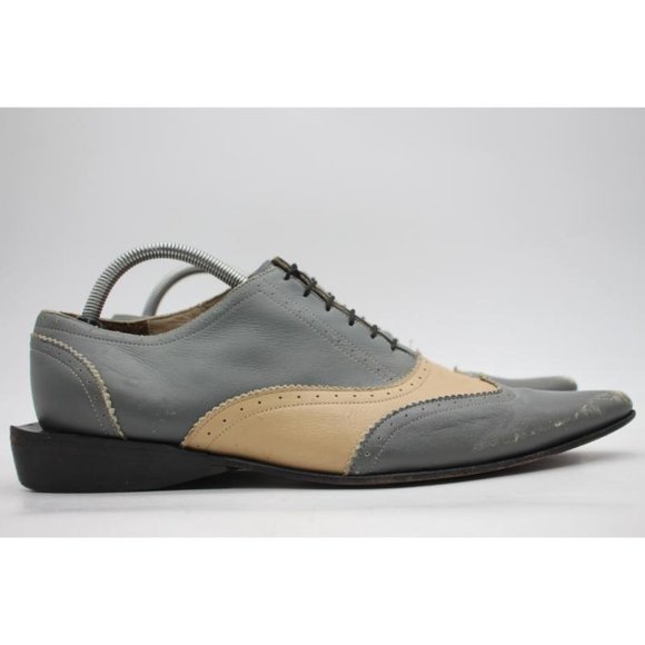 John Fluevog Nagano Oxfords Men’s Size 8 Gray / Tan Shoes main image 9